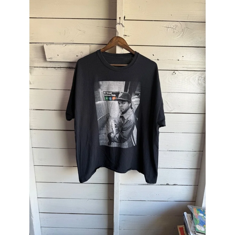 Ice Cube Graphic T-Shirt Mens XL Black Subway Portrait Hip Hop Rap Tee